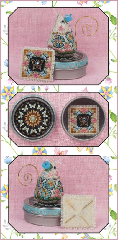 Just Nan - JN337 Madame Butterfly Mouse on a Tin  