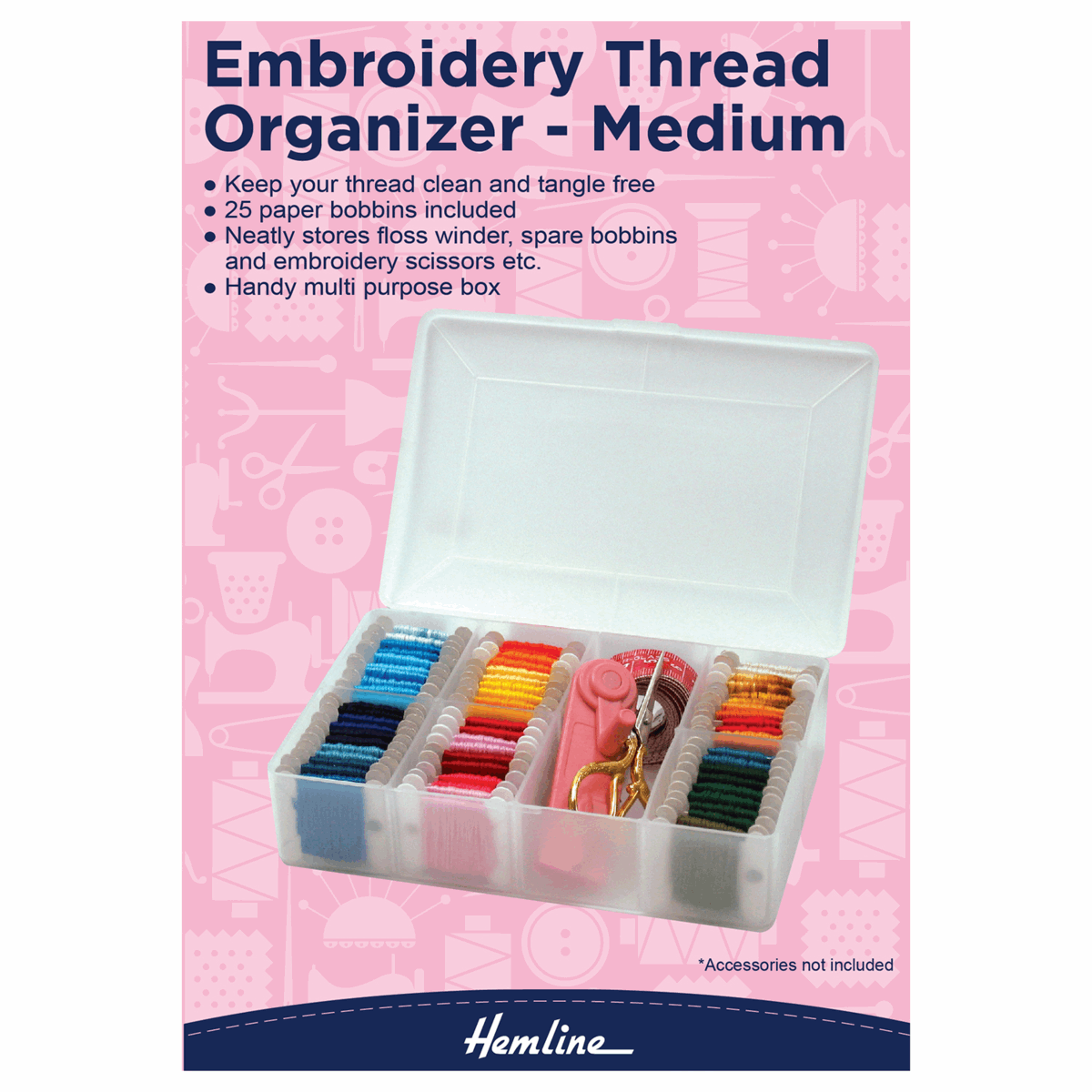 Embroidery Thread Organiser - Medium by Hemline  