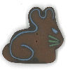 Just Another Button Company  - 4550 Chocolate Bunny  