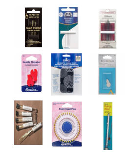 Needles, Needle Minders, Needle Case, Pins, Tap Measure & Threaders