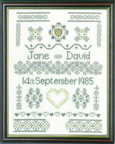 Anniversary Blackwork Sampler