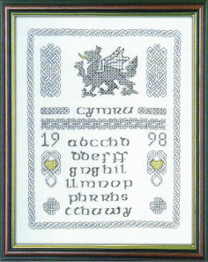 Celtic Wales Blackwork Sampler