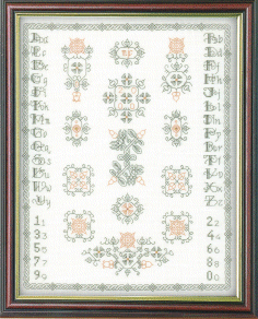 Nostalgia Blackwork Sampler MJC 038