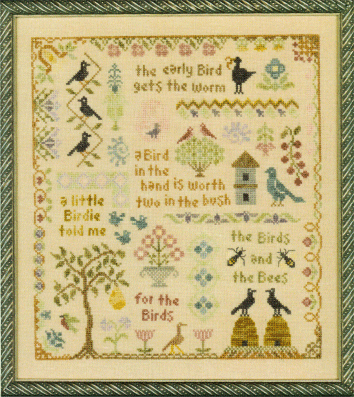 Antique Bird Sampler by Elizabeth's Needlework Designs