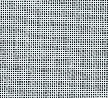 One off - White 18 Threads per inch Single Mesh Canvas. 40" x 11" /100cm x 27.5cm