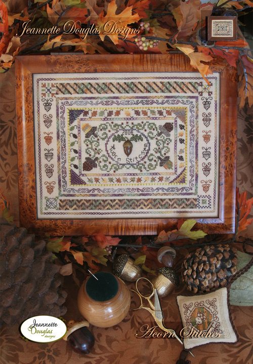 Acorn Stitches Sampler by Jeannette Douglas Designs