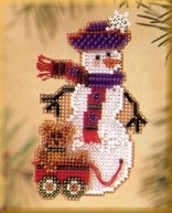 MHSC37 Teddy Snow Snow Charmer Ornament  