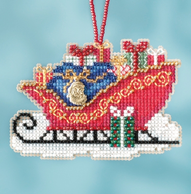 MH16-1736 Traditional Sleigh Ornament by Mill Hill 