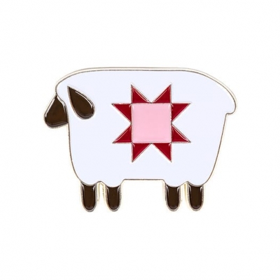 Needle Minder  Prim Sheep Enamel by It's Sew Emma