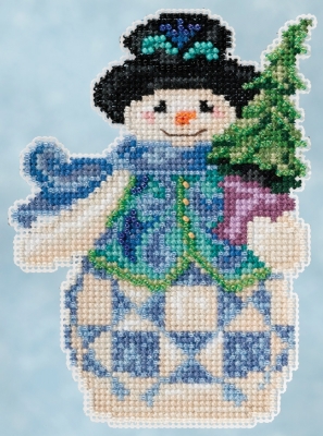 JS20-5101 Evergreen Snowman by Mill Hill 