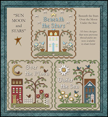 Little House Needlework - Sun, Moon And Stars