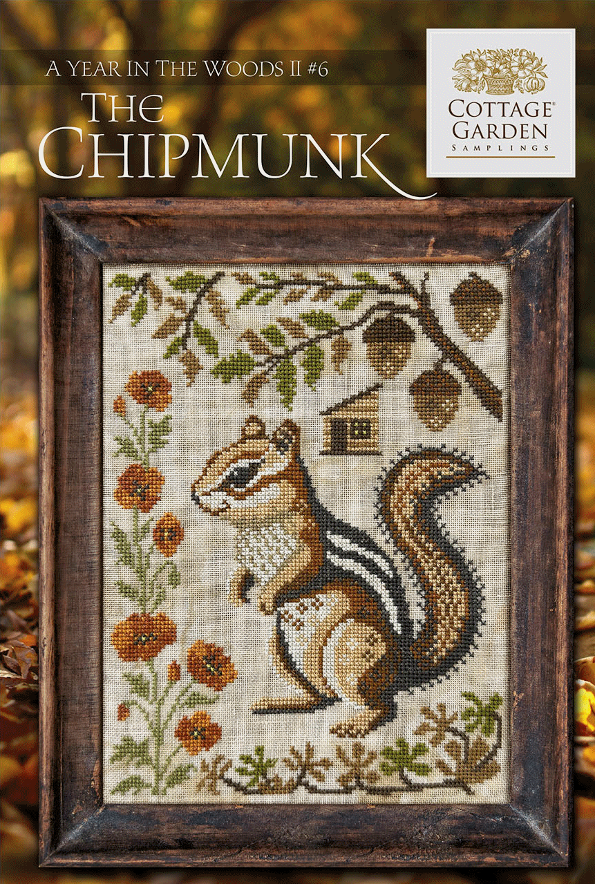 Cottage Garden Samplings - A Year in the Woods ll - Series 6 - The Chipmunk - pre order