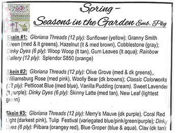 Jeannette Douglas - Spring - Seasons In The Garden Emb Pack 