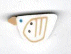  1111.S Small White Bird by Just Another Button Company 