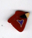  1113.S Small Frank's Cardinal  by Just Another Button Company 