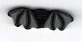1102.S Small Black Bat by Just Another Button Company 