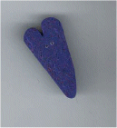 3323.L Large Purple Heart : by Just Another Button Company