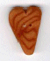 3335.M Medium Gold Velvet Heart : by Just Another Button Company