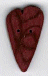 3337.L Large Plum Velvet Heart : by Just Another Button Company