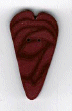 3337.X Extra Large Plum Velvet Heart : by Just Another Button Company