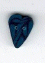 3338.S Small Blue Velvet Heart : by Just Another Button Company