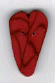 3340.L Large Red Velvet Heart : by Just Another Button Company
