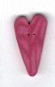 3341.L Large Azalea Velvet Heart  : by Just Another Button Company