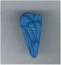 3342.M Medium Bluejay Velvet Heart : by Just Another Button Company