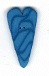 3342.X Extra Large Bluejay Velvet Heart : by Just Another Button Company