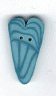 3343.L Large Light Blue Velvet Heart  : by Just Another Button Company