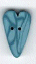 3343.M Medium Light Blue Velvet Heart  : by Just Another Button Company