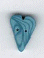 3343.S Small Light Blue Velvet Heart : by Just Another Button Company