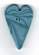 3343.X Extra Large Light Blue Velvet Heart  : by Just Another Button Company