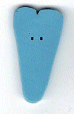 3418.X Extra Large Baby Blue Heart  : by Just Another Button Company