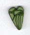3424.M Medium Sage Green Velvet Heart  : by Just Another Button Company