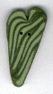 3424.X Extra Large Sage Green Velvet Heart  : by Just Another Button Company