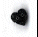 3438.T Tiny Black Heart  : by Just Another Button Company