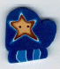 4421.L Large Blue Mitten by Just Another Button Company