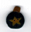 4488 Primitive Blue Ornament by Just Another Button Company