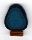 4426.L Large Blue Bulb by Just Another Button Company