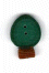4428.S Small Green Bulb  by Just Another Button Company