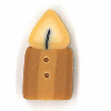 4598.W Wee Golden Candle by Just Another Button Company
