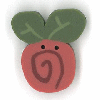 2310.S Small Raspberry Swirly Bud  by Just Another Button Company