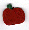2250.L Large Red Apple by Just Another Button Company