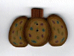 2294.Large Yellow Wild Pumpkin  by Just Another Button Company