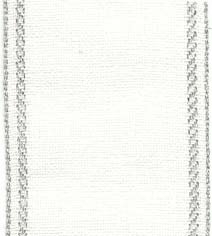 Bethany Antique White/Silver 27 count Linen. Yard 36"  x 2.8" 