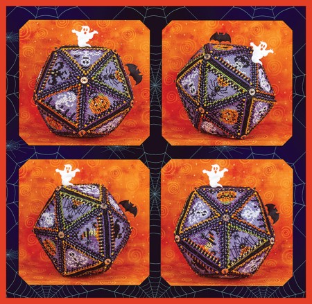  	 JN343 20 Haunted Windows Halloween Pentagon Ball Limited Edition Printing by Just Nan -  Pre Order only 