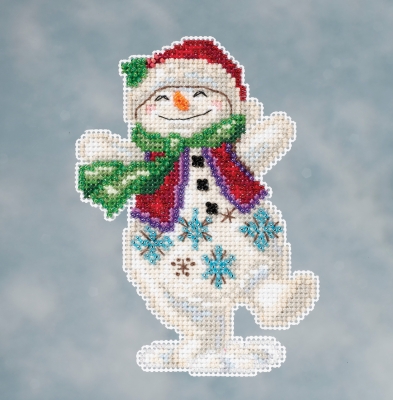 JS20-1613 Snowman Dancing by Mill Hill 
