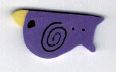 ss1008.L Large Purple Bird by Just Another Button Company 