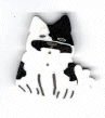 1178.L Large White Spotted Dog  by Just Another Button Company 